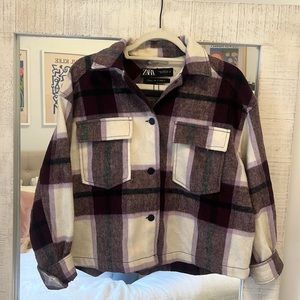 Zara Plaid Shacket